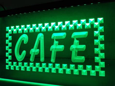 Cafe sign - Light Signs Cave