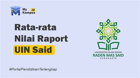 Nilai Rata Rata Snbp Uin Said 2024 My Kampus Portal Pendidikan