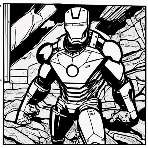 Free Iron Man Coloring Page 2023