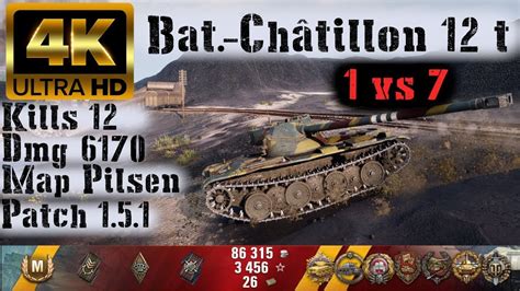 World Of Tanks Bat Ch Tillon T Kills K Damage Vs