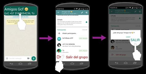 Cómo abandonar un grupo de WhatsApp Haras Dadinco