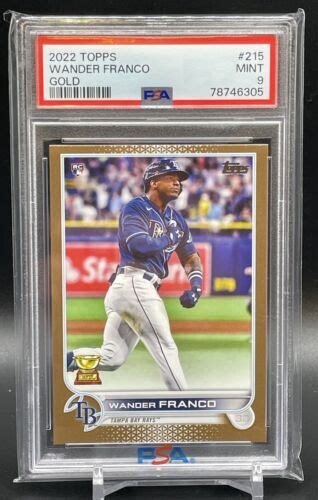 2022 Topps Wander Franco Gold RC 215 1915 2022 PSA 9 MINT Tampa Bay