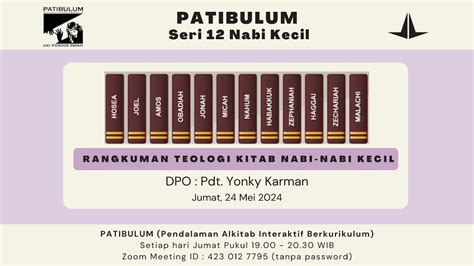 Patibulum Seri Nabi Kecil Rangkuman Teologi Kitab Nabi Nabi