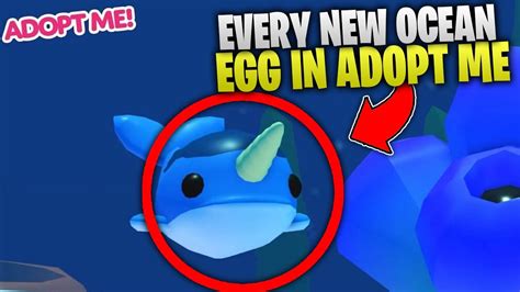 Every New Ocean Egg Pet In Roblox Adopt Me Youtube