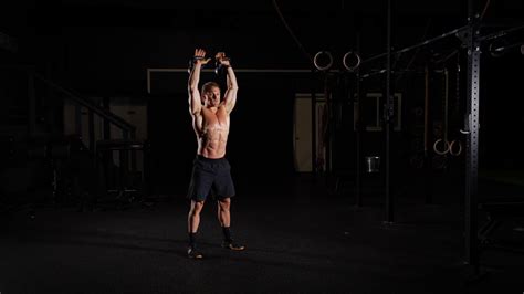 Dual Kettlebell Hang Clean And Jerk Youtube