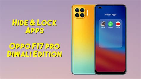 How To Hide Lock Apps In Oppo F17 Pro Diwali Edition 2020 L Lock Apps