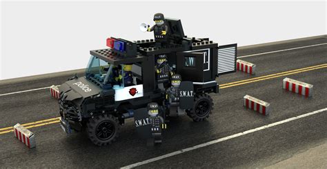 SWAT Lego VAN and Special Squad Officers 3D model rigged | CGTrader