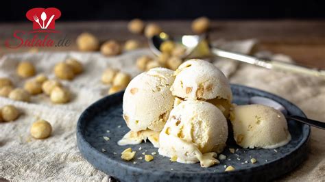 Leckerstes Macadamia Eis Mit Karamellcrunch Aber Ohne Zucker I Low