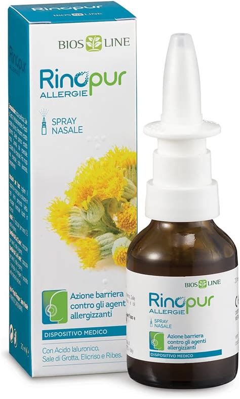 BIOS LINE Rinopur Allergie Spray Nasale 20 Ml Dispositivo Medico CE