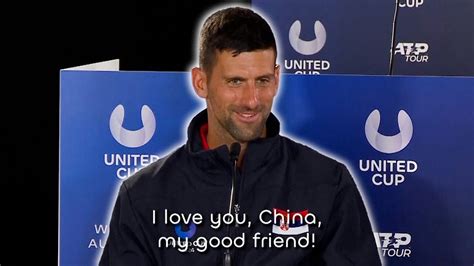 Novak Djokovic Stuns Press Conference As He Speaks Chinese Youtube