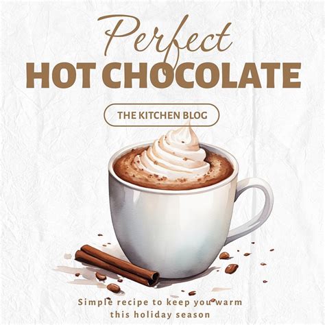 Perfect Hot Chocolate Instagram Post Free Photo Rawpixel
