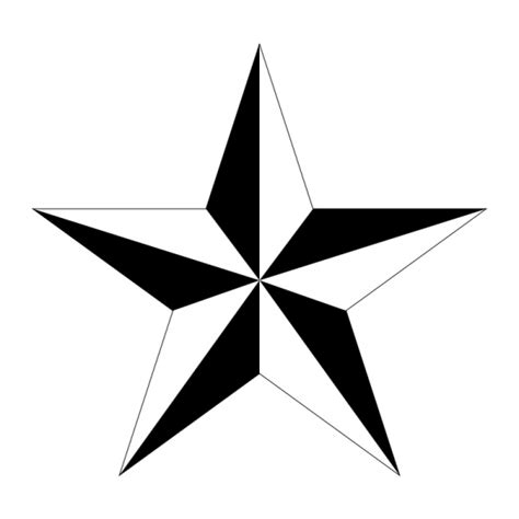 Free Star Tattoo Stencils Clipart Best