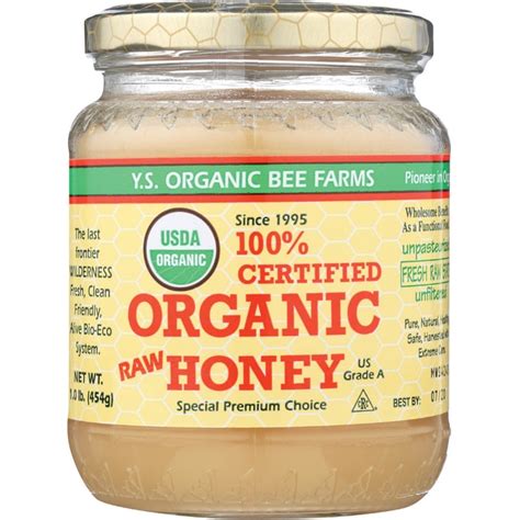 Ys Eco Bee Farm 100 Certified Organic Raw Honey 1 Lb 454 Grams