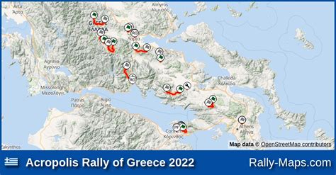 Karte Start Zeremonie Athens Olympic Stadium Acropolis Rally Of