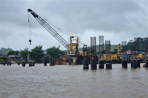 Obra Da Ponte Sobre O Rio Fresco Em S O F Lix Do Xingu Atinge De