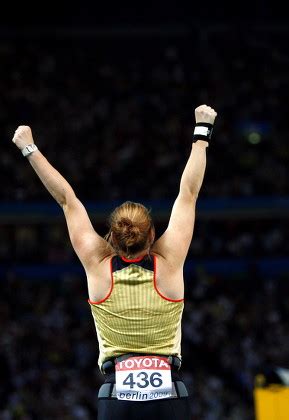 German Nadine Kleinert Celebrates After Shot Editorial Stock Photo