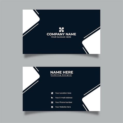 Premium Vector Simple And Modern Corporate Card Layout