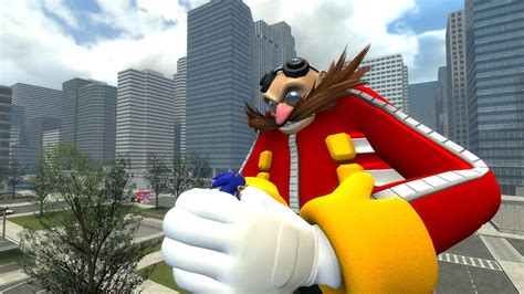 Giant Eggman Crush Sonic By Cyothelion On Deviantart