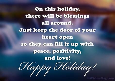 Holiday Wishes - Happy Holiday Messages & Quotes | WishesMsg | Happy holidays quotes, Holiday ...