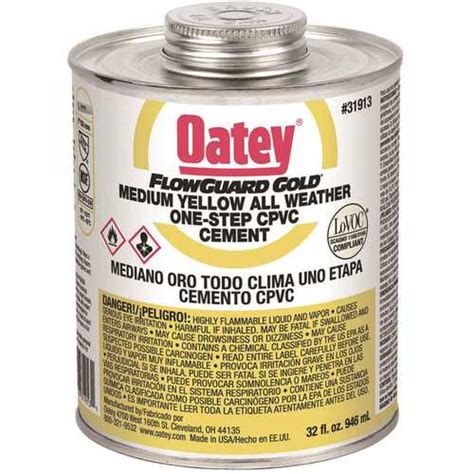 Oatey Yellow Cpvc Flowguard Gold Step Oz