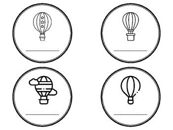 SOAR INTO APRIL Hot Air Balloon Bulletin Board Kit Ready To Print