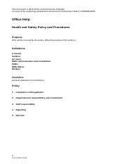 At Whs Policy And Procedures Template Docx This Document Is Whs