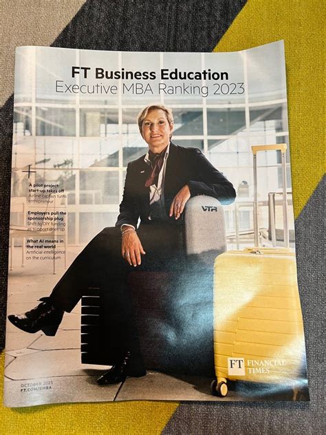 FT exec MBA rankings 2023 hardcopy magazine, Hobbies & Toys, Books ...