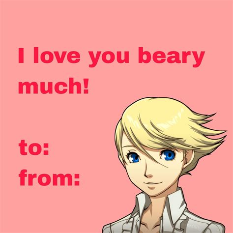 I Made Some Cheesy Persona Themed Valentines Because Everyone Knows