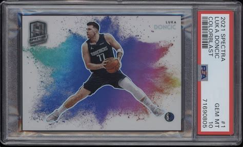 Luka Doncic 2021 Spectra 1 Color Blast SSP PSA 10 Price Guide