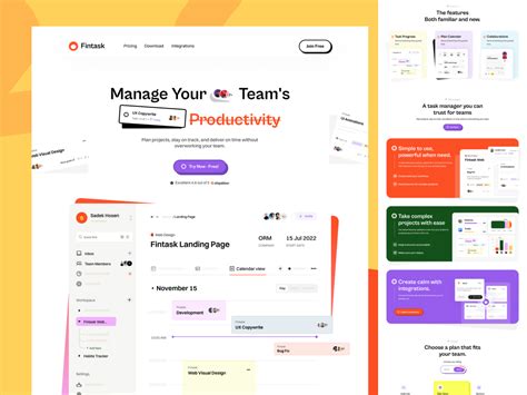 Task Management Web Template Ui4free