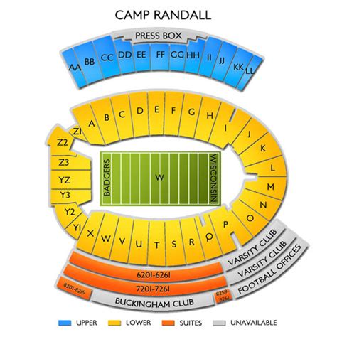 Camp Randall Stadium Seating Chart