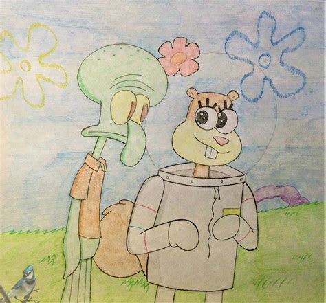 Squidward X Sandy By Thelivingbluejay On Deviantart