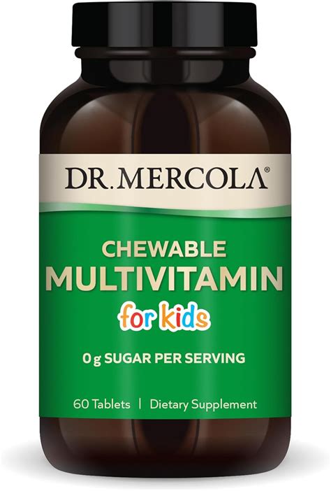 Amazon.com: Dr. Mercola Chewable Multivitamin for Kids, 30 Servings (60 ...