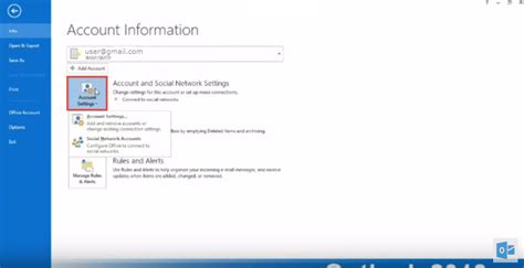 How To Remove Account In Outlook 2013 Outlook 2013 Help