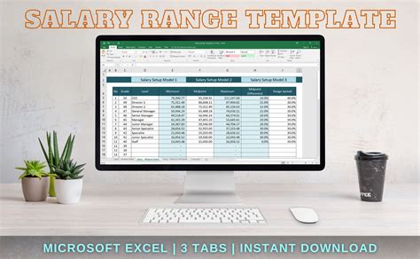 Salary Range Calculator Excel Template - Etsy