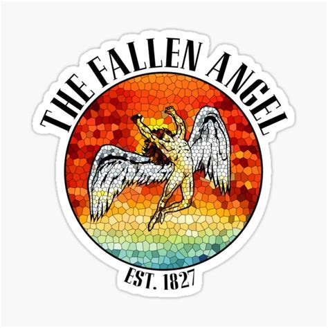 "The Fallen Angel Logo" Sticker for Sale by jayswell21 | Redbubble