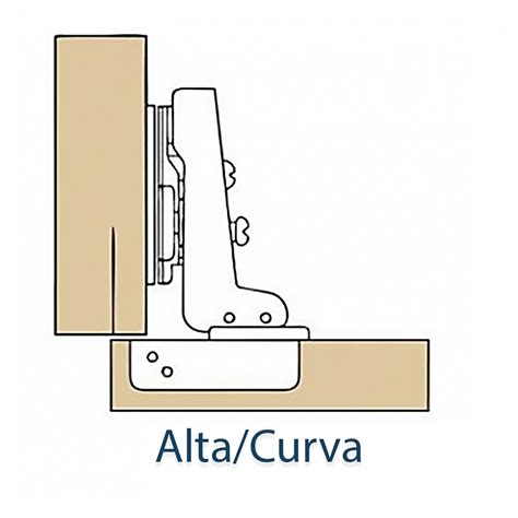 Kit 10 Dobradiças Hafele Metallamat Curva 483 01 841 Calço H2