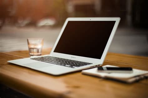 Free Images Laptop Notebook Writing Work Screen Apple Blur