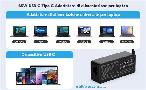 Alimentatore Usb C W Caricatore Notebook Type C Per Hp Spectre