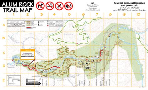 Alum Rock Park Map - Map Of Stoney Lake