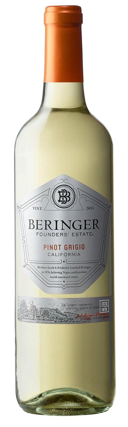 2015 Beringer Founders Estates California Pinot Grigio 750 Ml At Amazon