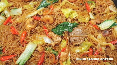 Bihun Goreng Cara Membuat Bihun Goreng Youtube