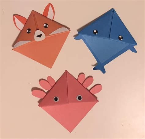 Cute Origami Bookmarks 5 Steps With Pictures Instructables