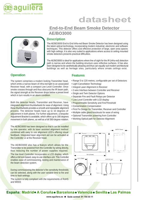 Pdf End To End Beam Smoke Detector Ae Bo Aguilera Convencional