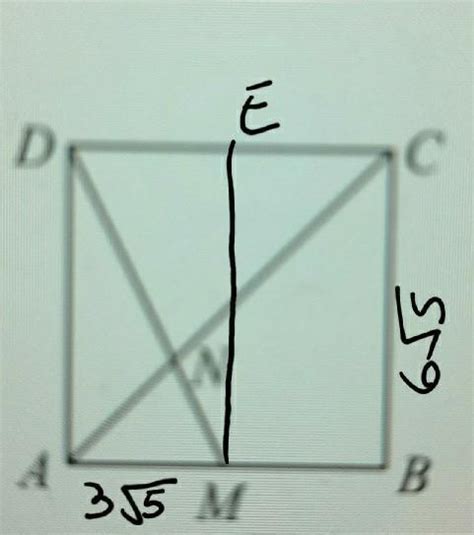 5 5 În figura alăturată este reprezentat pătratul ABCD cu AB 65 cm