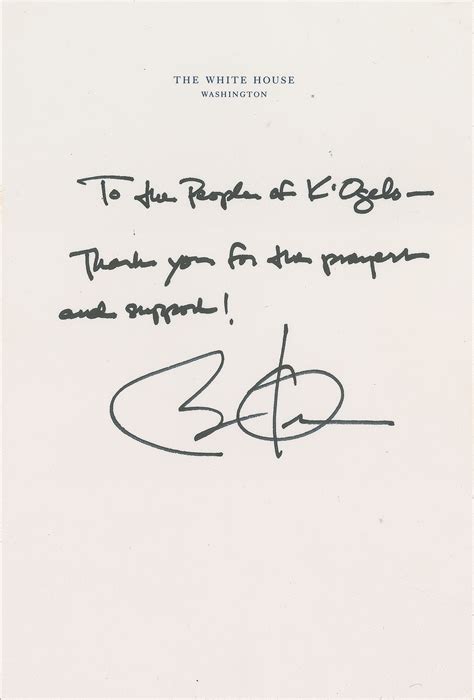 Barack Obama Autograph Note Signed Rr Auction