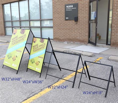 2 Side A Frame Steel Sign 24w X 18h Bannerq Wholesale Tradeshow