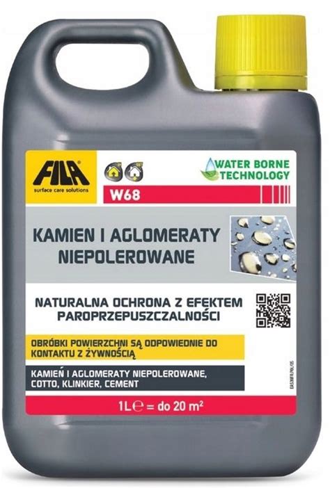 FILA W68 impregnat do kamienia naturalnego OCHRONA PRZED WODĄ I OLEJEM