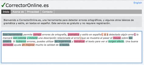 Corrección de estilo en línea Hablando de letras