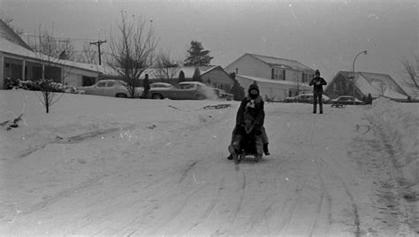 Bowie Living: Snowstorm in Bowie, January or February, 1974